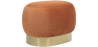 Buy Pouf Luxury Home Foot Rest - Velvet and Metal - Premium Orange 60552 with a guarantee