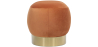 Buy Pouf Luxury Home Foot Rest - Velvet and Metal - Premium Orange 60552 - in the UK
