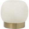 Buy Pouf Luxury Home Foot Rest - White Boucle - Premium White 60553 at MyFaktory