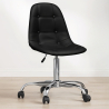 Buy Desk Chair with Wheels - Upholstered - Conray Black 60616 in the United Kingdom