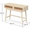Buy Console Table - Boho Bali Wood - Hanay Natural 60606 - in the UK