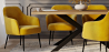 Buy Velvet upholstered Armchair - Jeve Yellow 60548 - prices