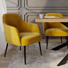 Buy Upholstered Dining Chair - Velvet - Jeve Yellow 60548 with a guarantee