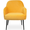 Buy Upholstered Dining Chair - Velvet - Jeve Yellow 60548 - in the UK