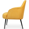 Buy Upholstered Dining Chair - Velvet - Jeve Yellow 60548 at MyFaktory