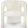 Buy Upholstered Dining Chair - White Boucle - Alexa White 60551 - in the UK