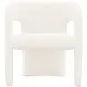 Buy Upholstered Dining Chair - White Boucle - Alexa White 60551 - in the UK