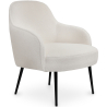 Buy Upholstered Dining Chair - White Boucle - Jeve White 60549 in the United Kingdom