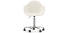 Buy Swivel Office Chair - Bouclé Upholstered - Loy White 60618 in the United Kingdom