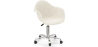 Buy Swivel Office Chair - Bouclé Upholstered - Loy White 60618 - in the UK