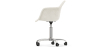 Buy Swivel Office Chair - Bouclé Upholstered - Loy White 60618 home delivery