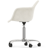 Buy Swivel Office Chair - Bouclé Upholstered - Loy White 60618 at MyFaktory