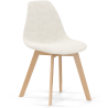 Buy Dining Chair - Bouclé Upholstery - Scandinavian - Brielle White 60619 - in the UK