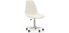 Buy Swivel Office Chair - Bouclé Upholstered - Brielle White 60620 - in the UK