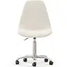 Buy Swivel Office Chair - Bouclé Upholstered - Brielle White 60620 in the United Kingdom