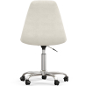 Buy Swivel Office Chair - Bouclé Upholstered - Brielle White 60620 in the United Kingdom