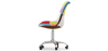 Buy Swivel Office Chair - Patchwork Upholstery - Simona  Multicolour 60621 in the United Kingdom