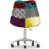 Buy Swivel Office Chair - Patchwork Upholstery - Ray  Multicolour 60622 home delivery