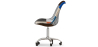 Buy  Swivel Office Chair - Patchwork Upholstery - Pixi Multicolour 60624 in the United Kingdom