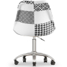 Buy Swivel Office Chair - Patchwork Upholstery - Sam  Multicolour 60625 in the United Kingdom