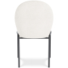Buy Dining Chair - Bouclé Fabric Upholstery - Toler White 60627 at MyFaktory