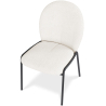Buy Dining Chair - Bouclé Fabric Upholstery - Toler White 60627 in the United Kingdom