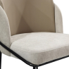 Buy Dining Chair - Upholstered in Fabric - Ruma Beige 60699 home delivery