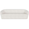 Buy Curved Sofa - 3 Seater - Boucle Fabric - Curva White 60630 - in the UK