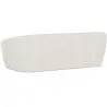 Buy Curved Sofa - 3 Seater - Boucle Fabric - Curva White 60630 with a guarantee