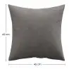 Buy Pack of 4 velvet cushions - cover and filling - Lenay Dark blue 60632 - in the UK