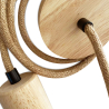 Buy Hanging Lamp Cable in Jute and Wood - 200cm - Lewis Natural 60633 - prices