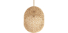 Buy Rattan Ceiling Lamp - Boho Bali Design Pendant Lamp - 30cm - Carva Natural 60634 with a guarantee