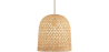 Buy Rattan Ceiling Lamp - Boho Bali Design Pendant Lamp - 30cm - Carva Natural 60634 home delivery