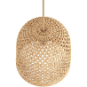 Buy Rattan Ceiling Lamp - Boho Bali Design Pendant Lamp - 30cm - Carva Natural 60634 in the United Kingdom