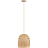 Buy Rattan Ceiling Lamp - Boho Bali Design Pendant Lamp - 50cm - Carva Natural 60635 in the United Kingdom