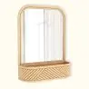 Buy Wall Mirror with Rattan Frame - Bali Boho Style - Dania Natural 60636 - prices