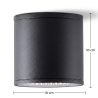 Buy  Ceiling LED Lamp Wall Light - Ilua Black 60639 - in the UK