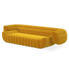 Buy Velvet Upholstered Sofa - 3/4 seats - Lumun Yellow 60640 at MyFaktory