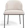 Buy Dining Chair - Upholstered in Bouclé Fabric - Duma White 60645 - in the UK