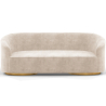 Buy 3/4-Seater Velvet Upholstered Sofa - Treya White 60648 - prices