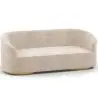 Buy 3/4-Seater Velvet Upholstered Sofa - Treya White 60648 in the United Kingdom