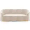 Buy 3/4-Seater Velvet Upholstered Sofa - Treya White 60648 - in the UK