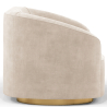 Buy 3/4-Seater Velvet Upholstered Sofa - Treya Beige 60648 at MyFaktory