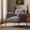 Buy Upholstered Velvet Armchair - Iura Dark grey 60650 - prices