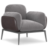 Buy Upholstered Velvet Armchair - Iura Dark grey 60650 - prices