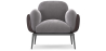 Buy Upholstered Velvet Armchair - Iura Dark grey 60650 - in the UK