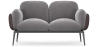 Buy 2-Seater Sofa - Upholstered in Velvet - Greda Dark grey 60651 - in the UK