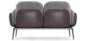 Buy 2-Seater Sofa - Upholstered in Velvet - Greda Dark grey 60651 home delivery