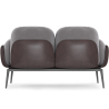 Buy 2-Seater Sofa - Upholstered in Velvet - Greda Light grey 60651 in the United Kingdom
