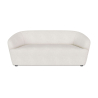 Buy Curved Sofa - 2 Seater - Boucle Fabric - Curva White 60629 with a guarantee